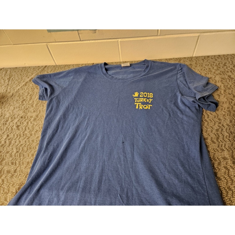 21st Annual Turkey Trot Gray M Long‎ Sleeve Shirt